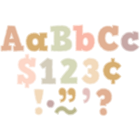 Terrazzo Tones 4" Bold Block Letters