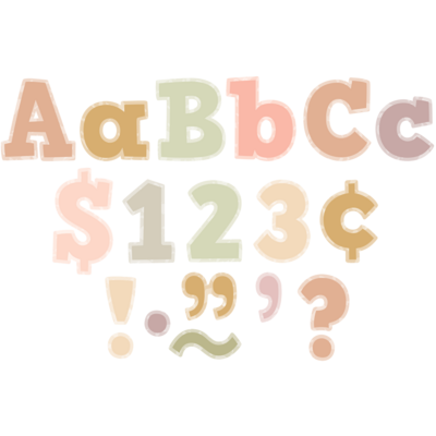 Terrazzo Tones 4" Bold Block Letters