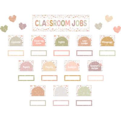 Terrazzo Tones Classroom Jobs Mini Bulletin Board