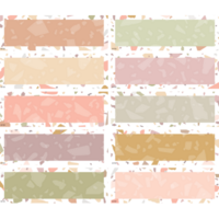 Terrazzo Tones Magnetic Labels