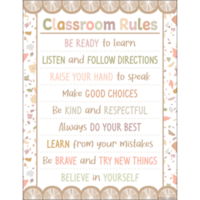 Terrazzo Tones Classroom Rules Chart