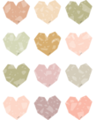 Terrazzo Tones Mini Heart Accents