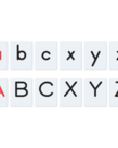 Two Sided Alphabet Tiles