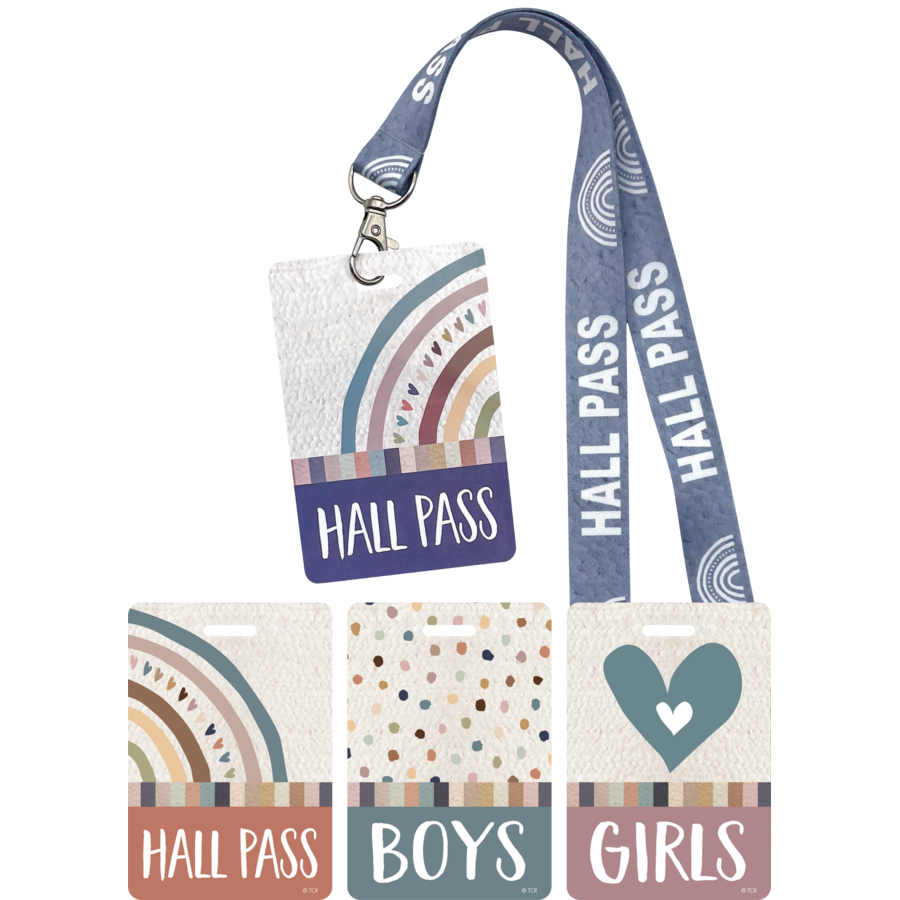 Everyone is Welcome Hall Pass Lanyard