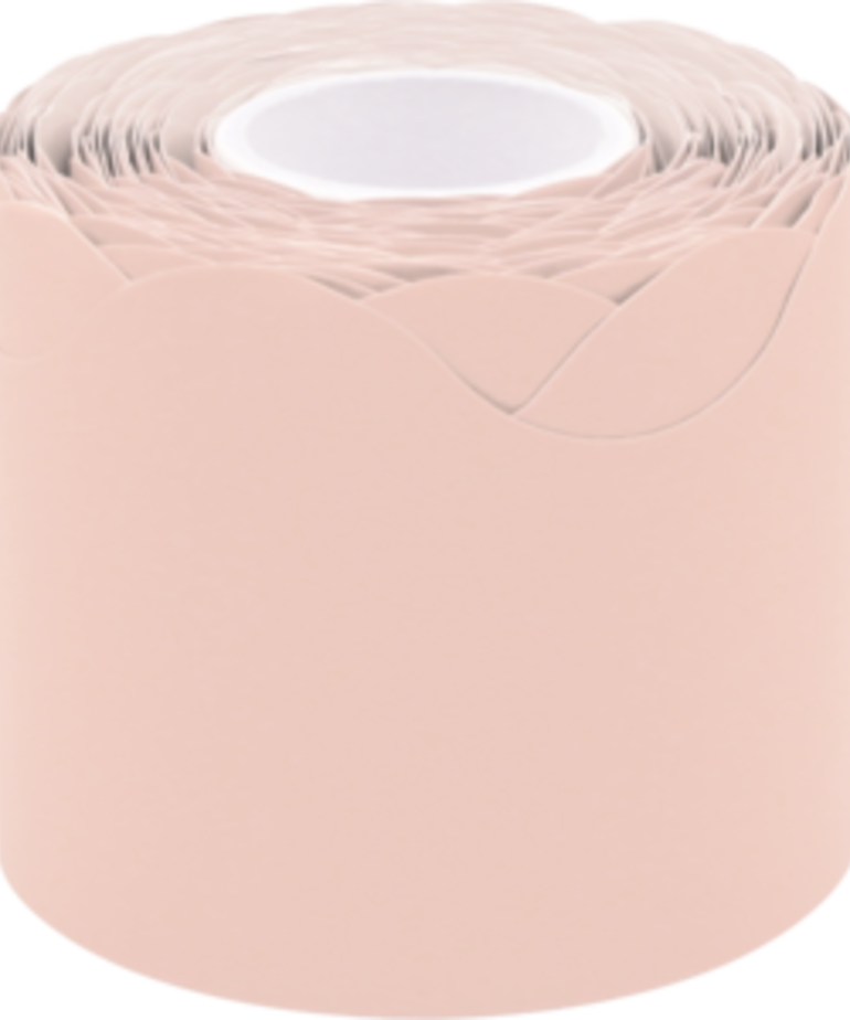 Blush Scalloped Rolled Trim