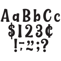 Wild Whimsy Black 4" Letter