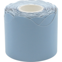 Cottage Blue Scalloped Rolled Trim