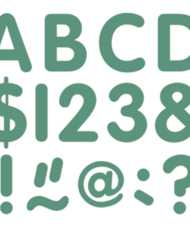 Classic 2" Letter Uppercase Eucalyptus Green