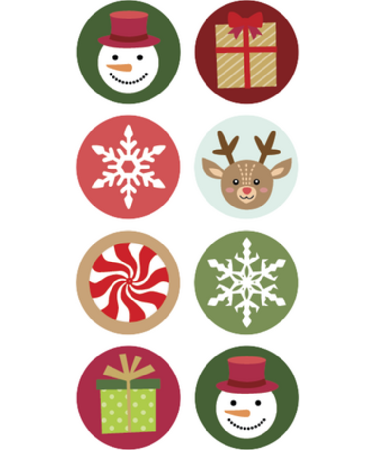 Winter Holiday Mini Stickers