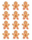 Gingerbread Cookies Stickers Gingerbread Cookies Stickers