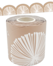 Natural Poms Scalloped Rolled Border