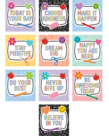 Cool for School Positive Sayings Accents