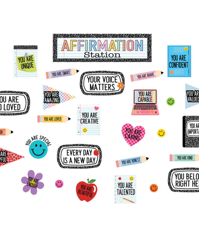 Cool For School Positive Affirmations Mini Bulletin Board