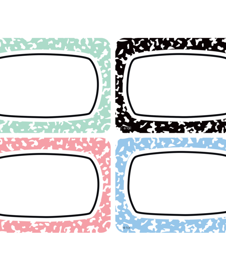 Cool for School Composition Name Tags/Labels
