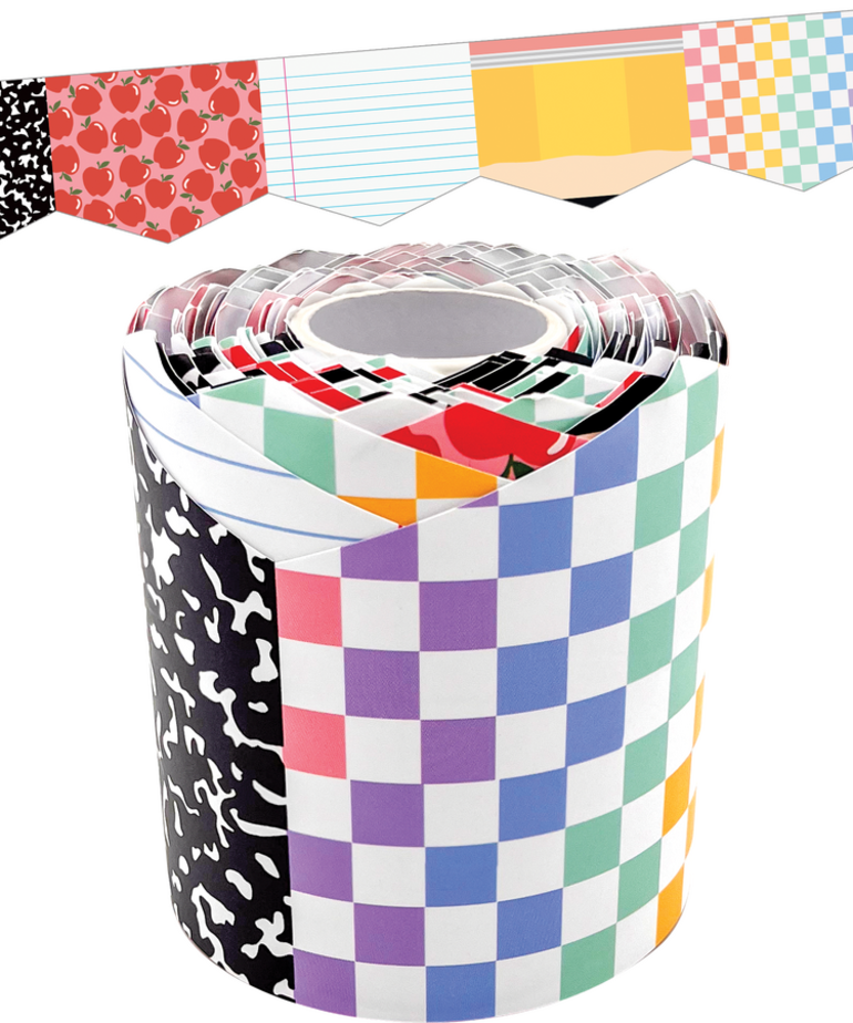 Cool for School Die Cut Rolled Trim