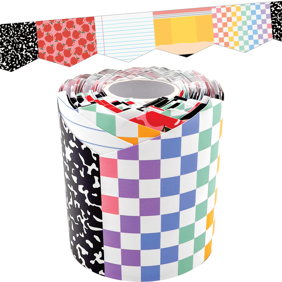 Cool for School Die Cut Rolled Trim