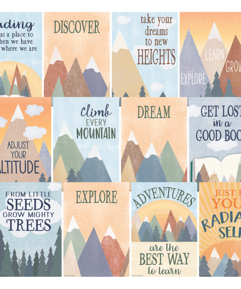 Moving Mountains Positive Sayings Small Posters