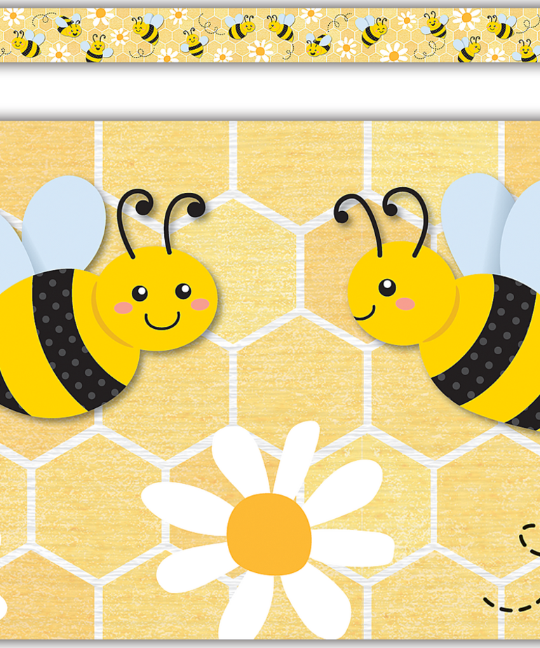 Buzzing Bees Straight Border