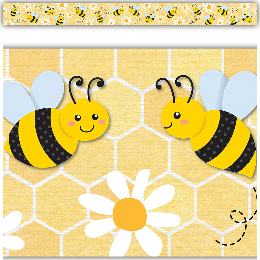 Buzzing Bees Straight Border
