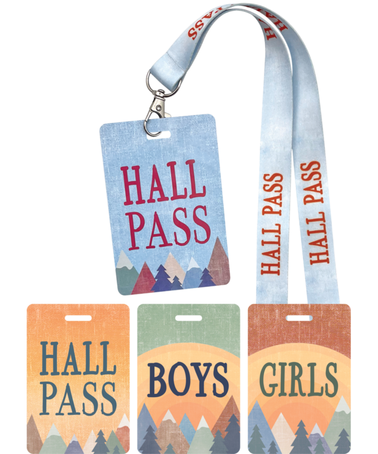 Moving Mountains Hall Pass Lanyards