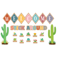 Happy Cactus Crew Welcome Bulletin Board