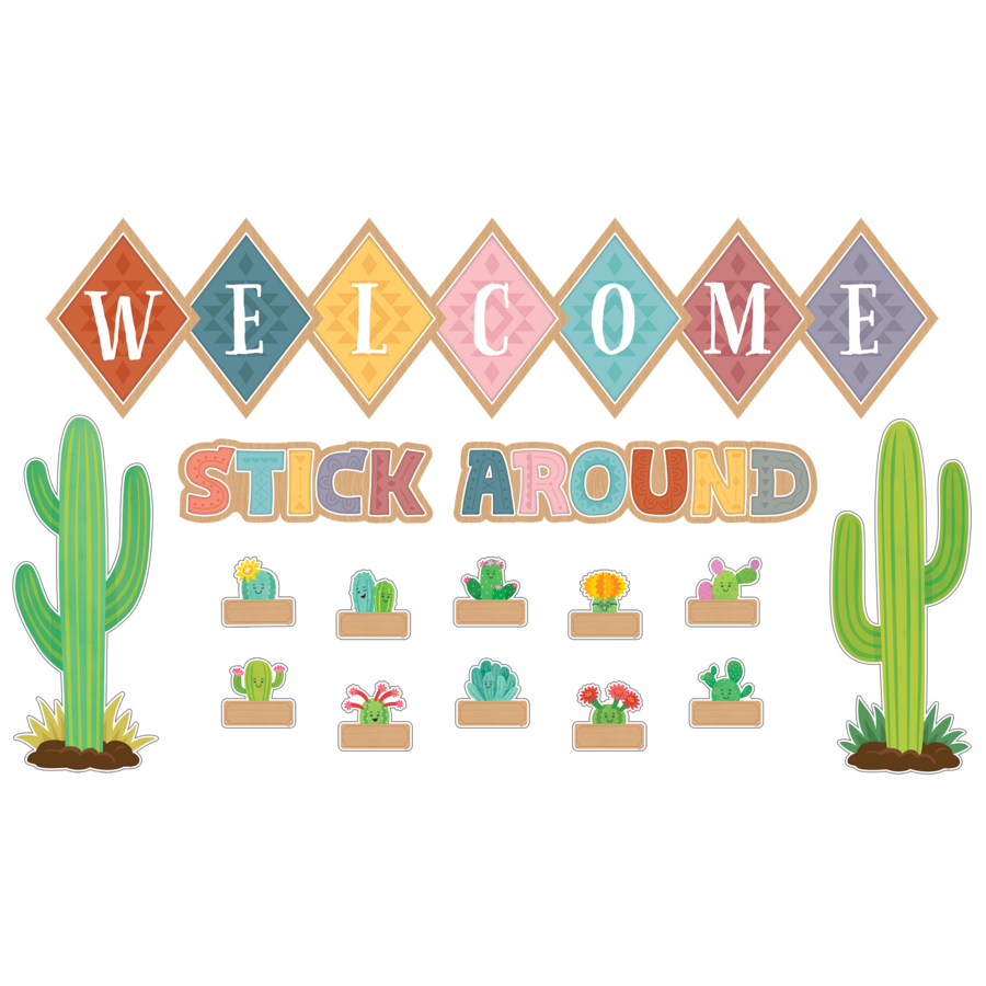 Happy Cactus Crew Welcome Bulletin Board