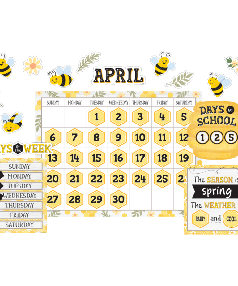 Buzzing Bees Calender Bulletin Board