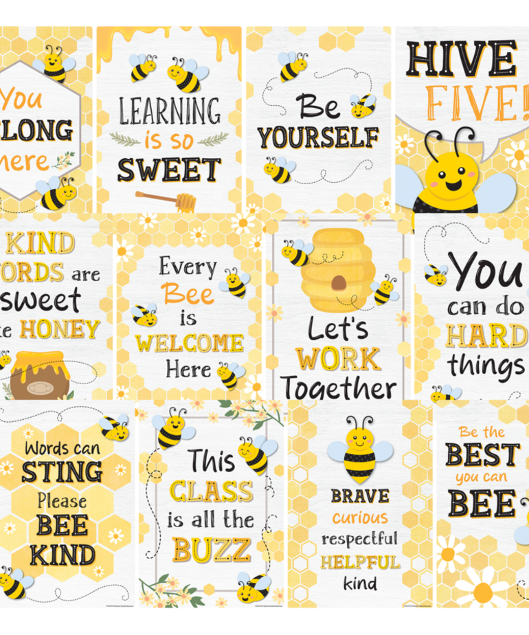 Buzzing Bees Small Poster Pack
