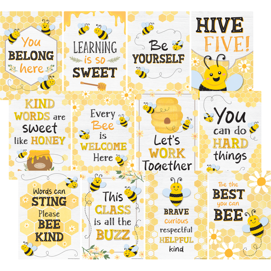 Buzzing Bees Small Poster Pack