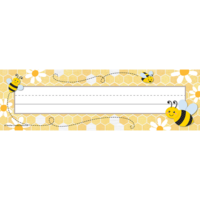 Buzzing Bees Flat Nameplates