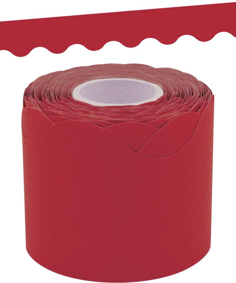 Cranberry Red Rolled Trim