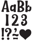 Self Adhesive Letters- Wild Whimsy Black 4" Self Adhesive Letters- Wild Whimsy Black 4"