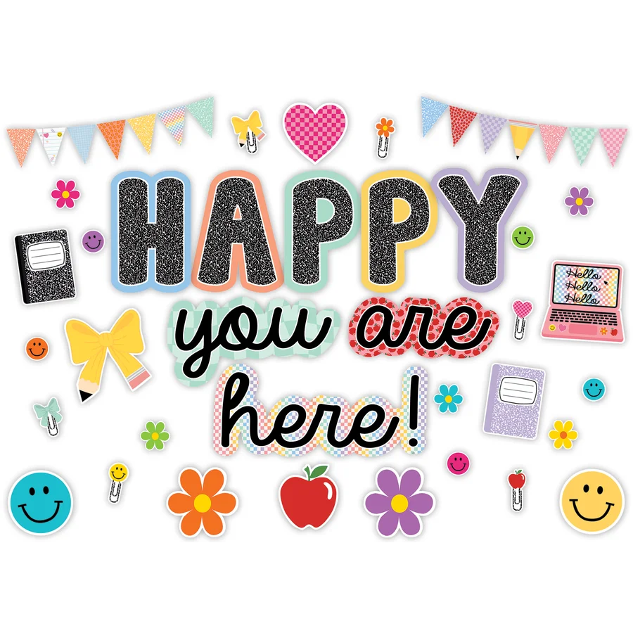 Cool for School Happy You Are Here Bulletin Board