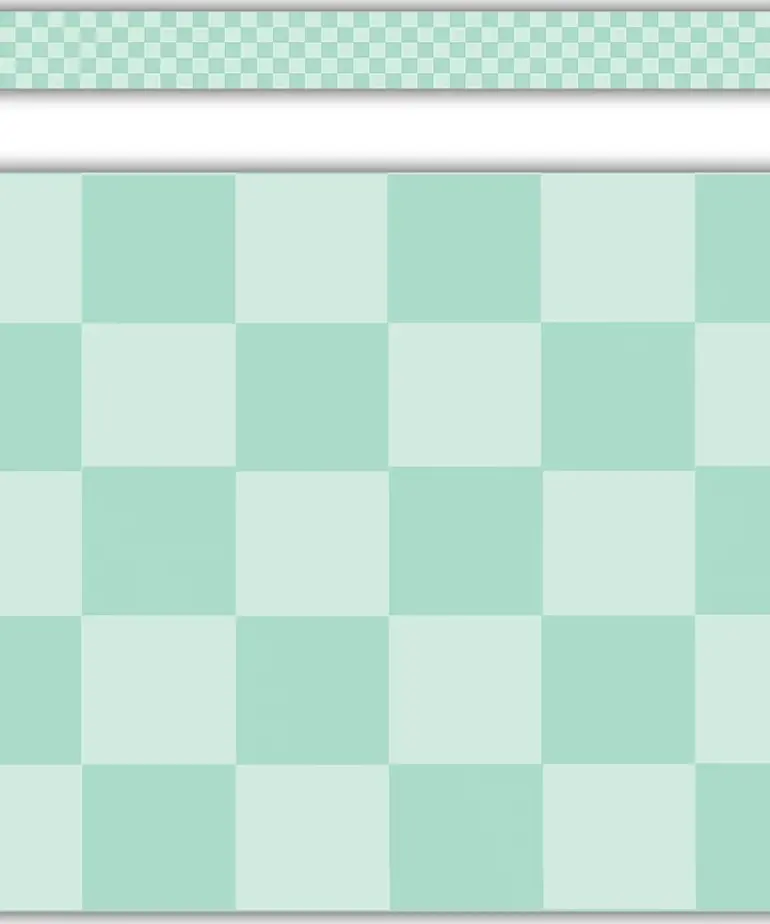 Cool for School Green Checkers Border