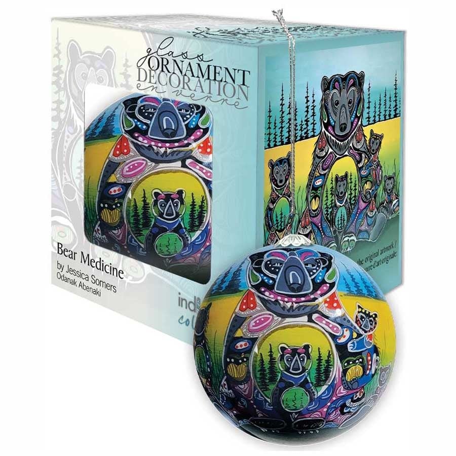 Bear Medicine Glass Ornament