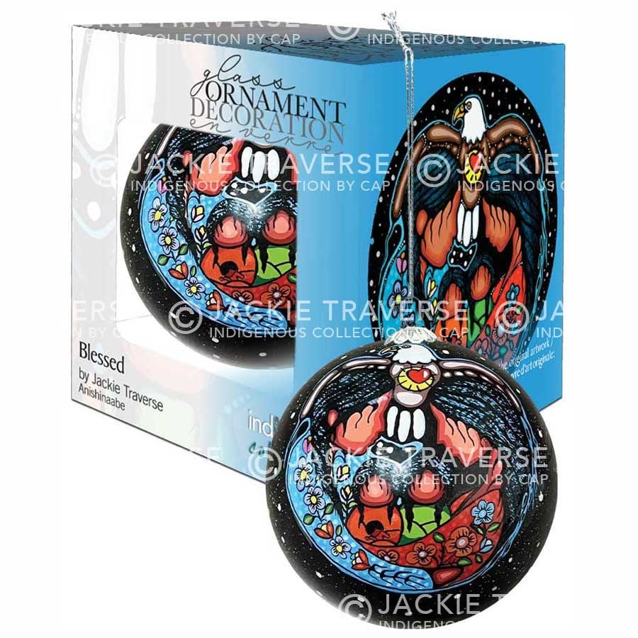 Blessed Glass Christmas Ornament