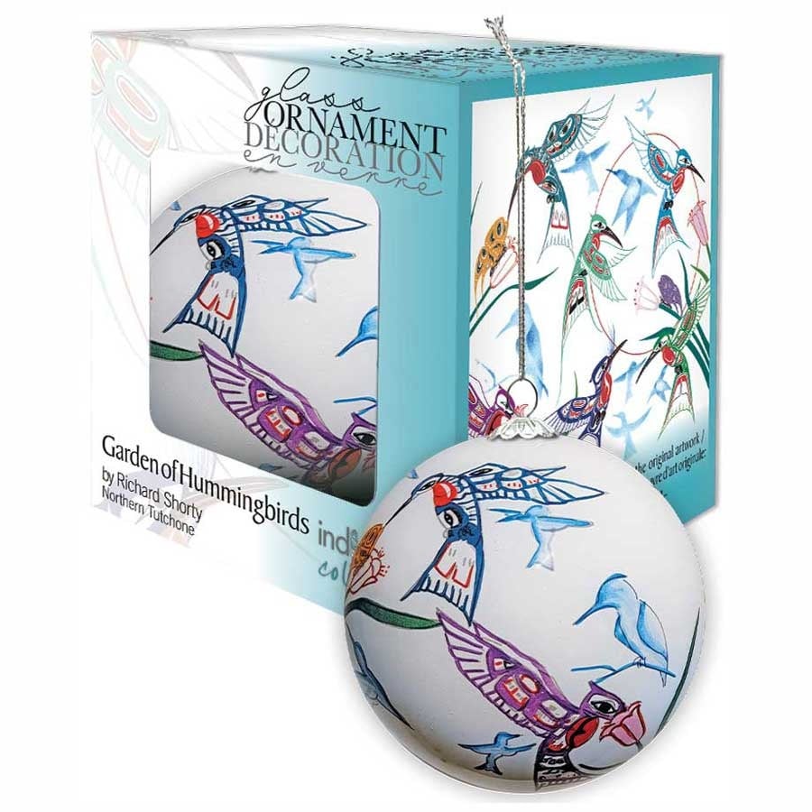 Garden of Hummingbirds Christmas Ornament