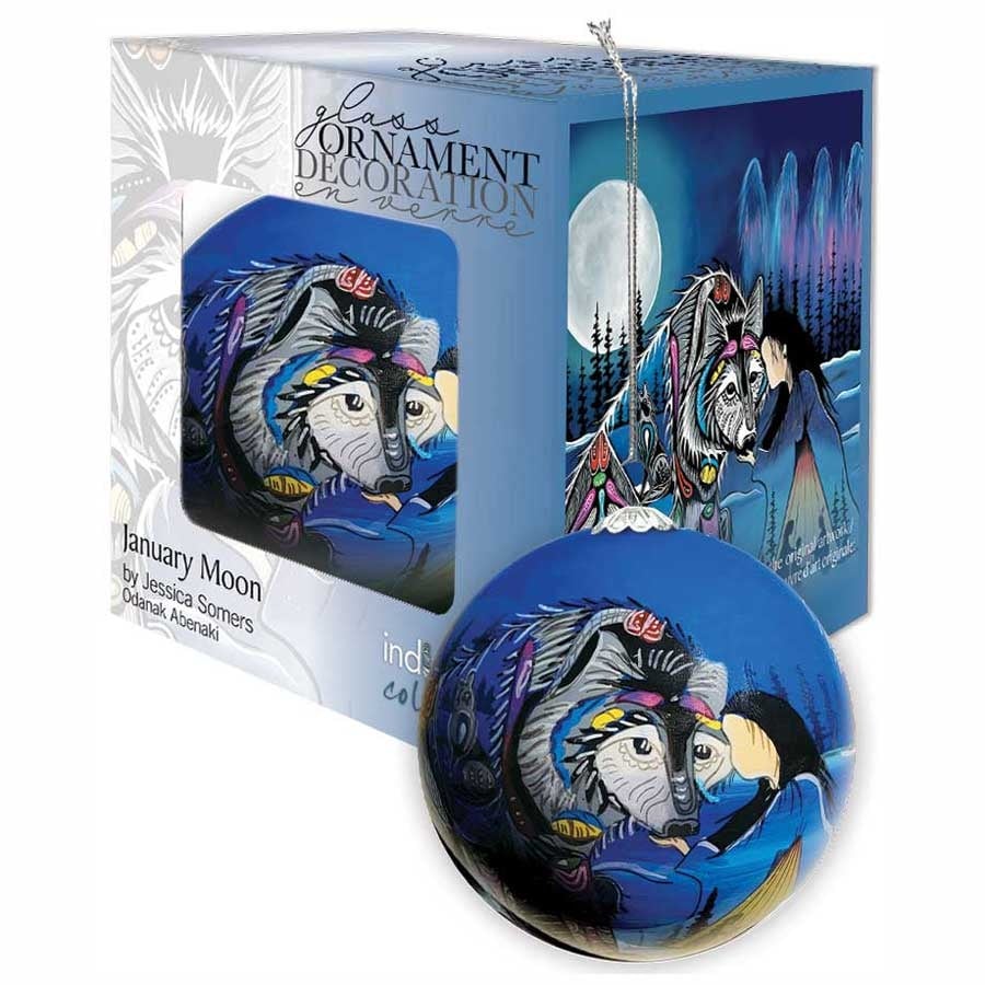 January Moon Christmas Ornament