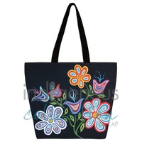 Happy Flowers Tote Bag