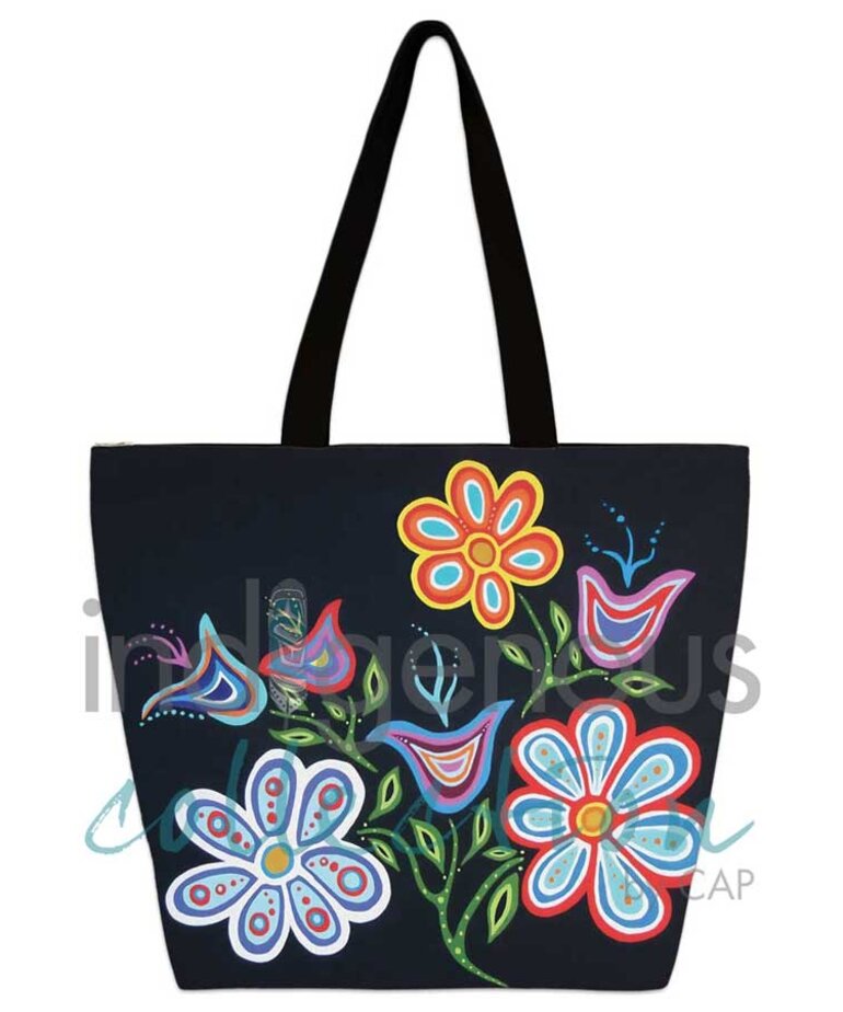 Happy Flowers Tote Bag