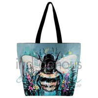 Canvas Tote Bag-Bumble Bee