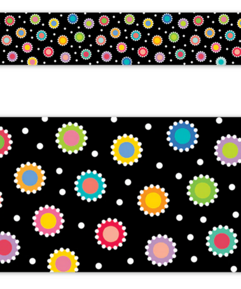 Dotted Dots on Black EZ Border
