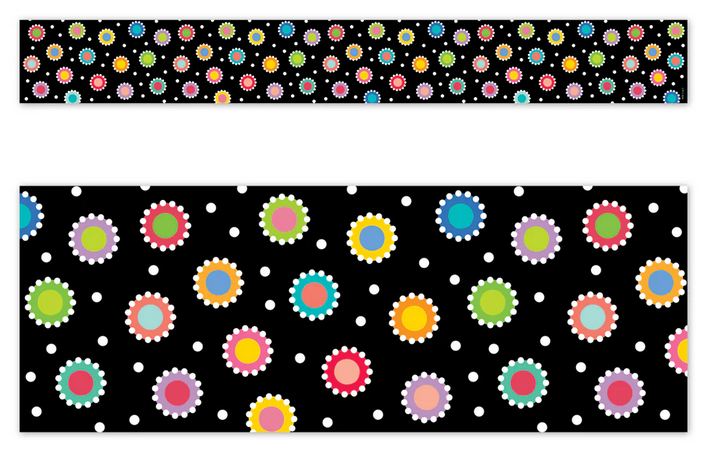Dotted Dots on Black EZ Border