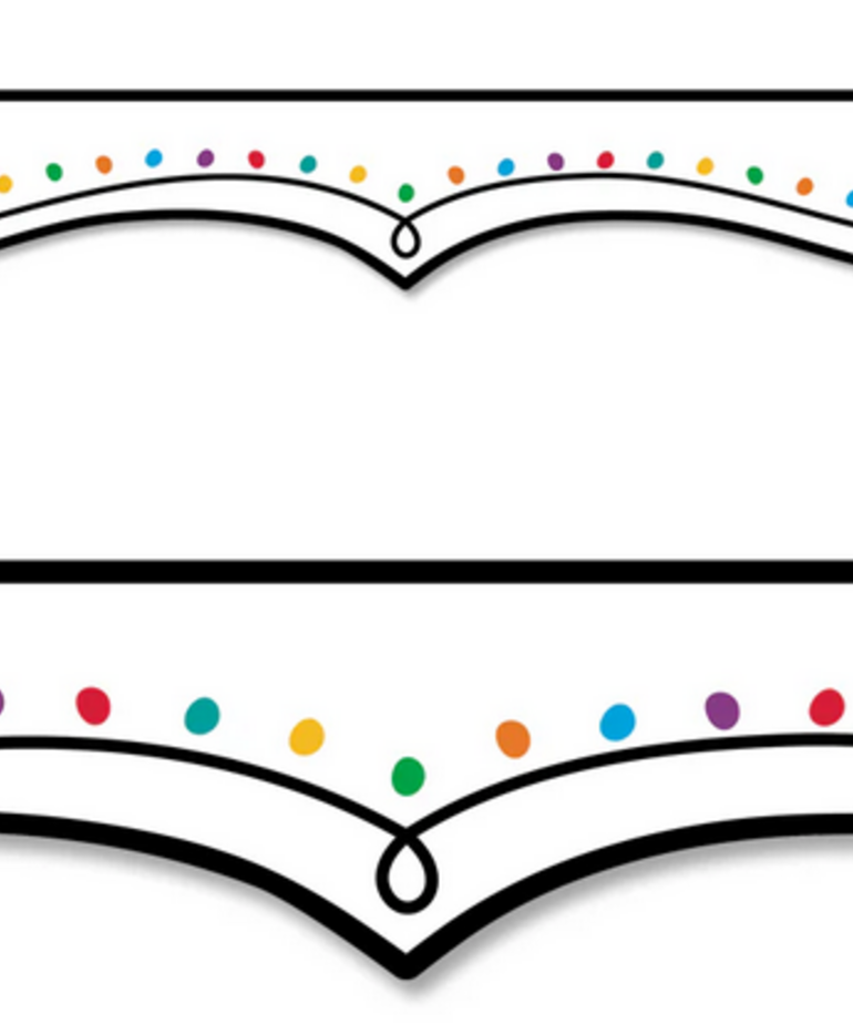 Color Dotted Swirl EZ Border
