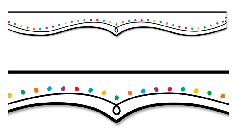 Color Dotted Swirl EZ Border