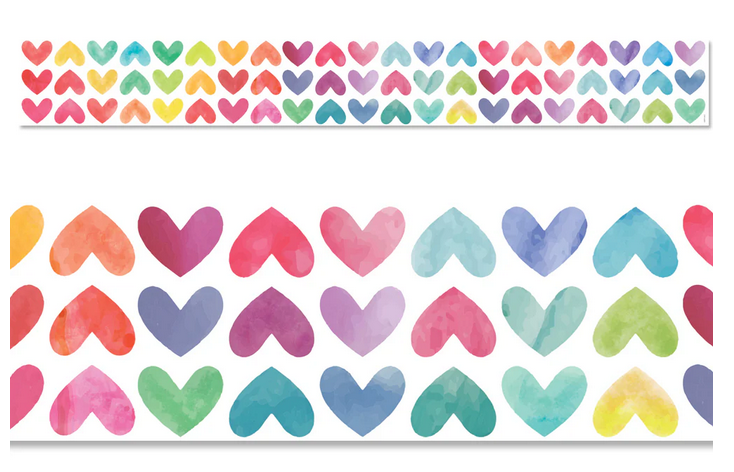 Colorful Hearts EZ Border