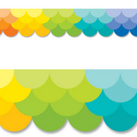 Ombre Rainbow Scallops EZ Border