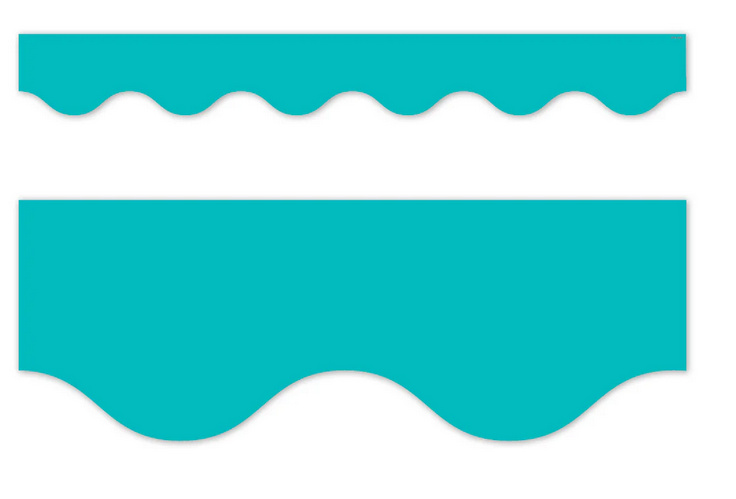 Turquoise Wavy EZ Border