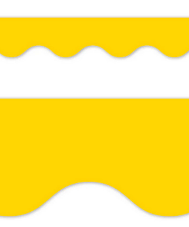 Yellow Wavy EZ Border
