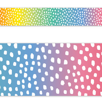 Messy Dots on Rainbow EZ Border
